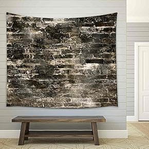 Brick Texture - Fabric Wall Tapestry Home Decor - 51x60 inches