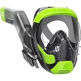 Seaview 180 V3 Full Face Snorkel Mask Adult- The V3 is The Perfect Snorkeling Gear for Adults- Snorkel Mask with 180 Panoramic Viewing and Up to 600% Easier Breathing- Patented Flowtech Air Intake