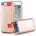 LAMEEKU iPhone 6/6S Wallet Case, iPhone 6S Card Holder Case, iPhone 6 Leather Case with Credit Card Holder Slot ID Card Pockets Protective Cover Compatible for iPhone 6 / 6S 4.7 inch - Rose Gold