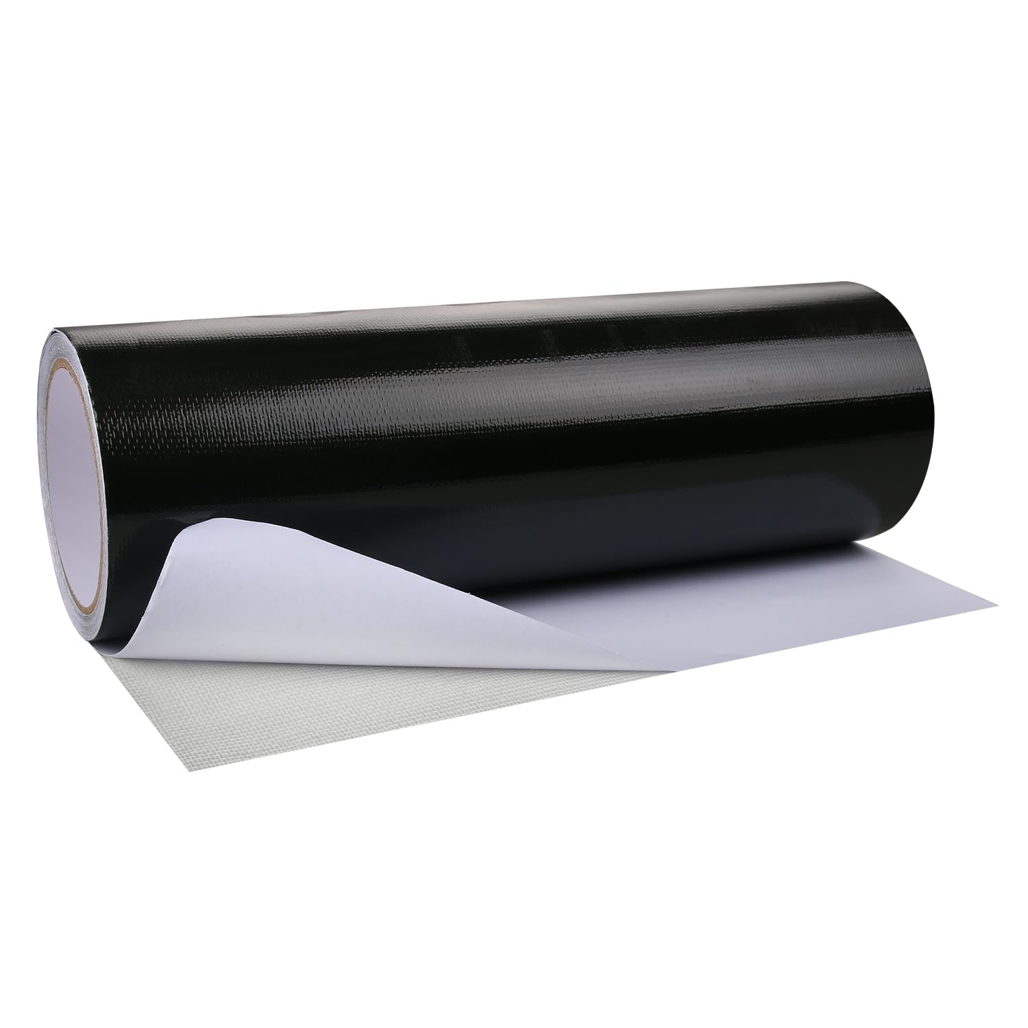 Hosifiy PVC Tarpaulin Tape, 8m x 30cm PVC Tarpaulin Repair Tape for PVC Coated Parasol, Truck Tarpaulin, Nylon, Tent, Awning Fabric Black