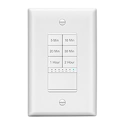 LIDER 2-Hour Countdown Timer Switch with Wall