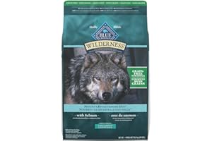 Blue Buffalo Wilderness High Protein Grain Free, Natural Adult Large Breed Dry Dog Food, Salmon 10.8kg Bag