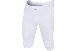 Exxact Sports Proline Mens Integrated Football Pants with 7 Flex Pads, Lightweight Football Practice Pants for Protection