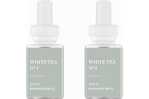 PuraHome Scent Refill - Smart Air Diffuser - Up to 120-Hours of Luxury Fragrance per Refill - Home Essential - Clean & Safe Diffuser Fragrance - 2 Pack, White Tea No. 1