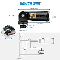 EEEKit Photocell Sensor Switch, 2 Pack IP65 Dusk to