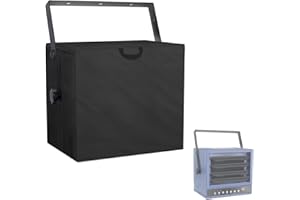 Krismile Electric Garage Heater Cover,Suitable for Most Brands for Garage,Workshop,Shop,Heavy Duty Industrial Heaters Cover.Ideal for dustproof(Only cover,Black)