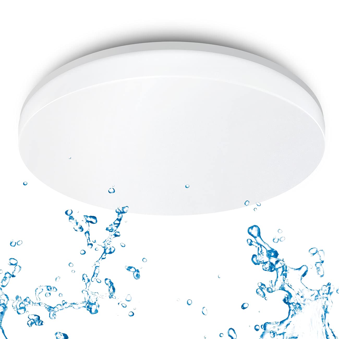 ANWIO 24W LED Bathroom Downlight IP65 Waterproof, 2400LM, 4000K Natural White Light, Shower Fixture (330 * 50MM)