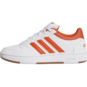 adidas Womens Hoops Classic Lace Up Sneakers Shoes Casual - White
