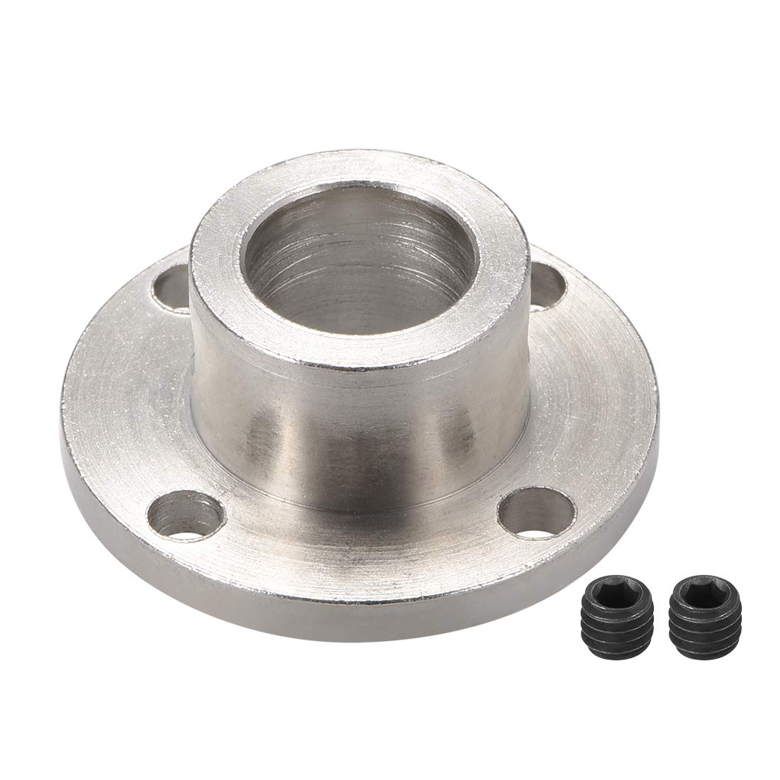 sourcing map 12mm Inner Dia H13*D18 Rigid Flange Coupling Motor Guide Shaft Coupler Motor Connector for DIY Parts