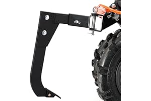 TackView 18" Heavy-Duty Scarifier Shank with Replaceable Teeth, Hitch-Mounted Trencher for CAT 0/1 Tractors, ATV, UTV