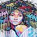 Dolland Unframed African American Wall Art for Livingroom Wall Decor, Original Designed Canvas Painting Art Decor