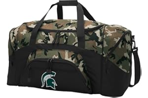 BROAD BAY Large Michigan State Duffel Bag CAMO Michigan State University Suitcase Duffle Luggage or Sports Gear Bag