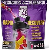 Wellgenix Hydrate48 Sugar Free Electrolyte Powder Packets (16ct), Raspberry Lemonade Flavor