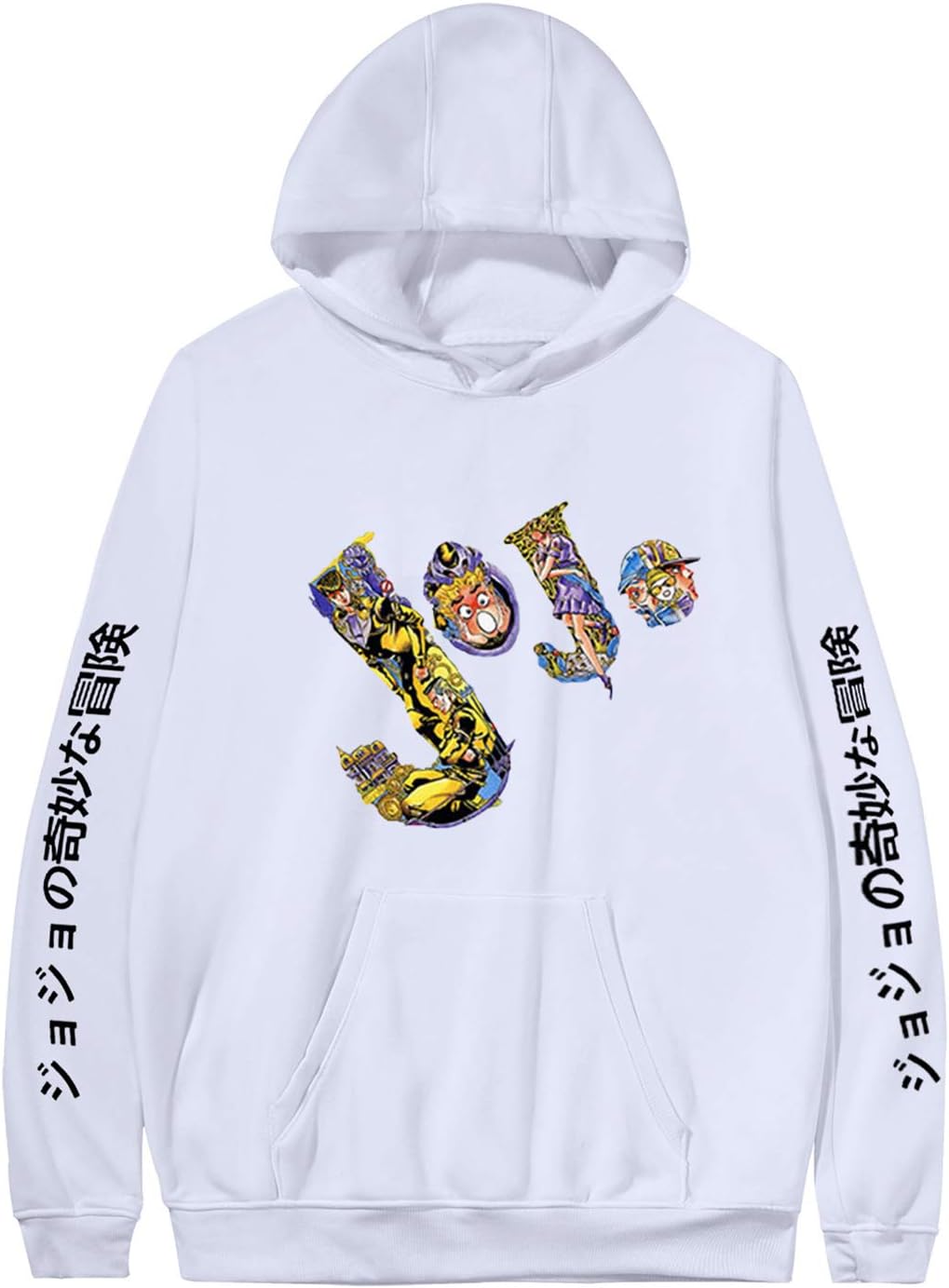 Amazon Co Jp ユニセックス3d日本アニメシリーズパーカーノベルティパーカージョジョの奇妙な冒険漫画のキャラクターテーマスウェットシャツプルオーバーフード付きストレッチパーカー スポーツ アウトドア