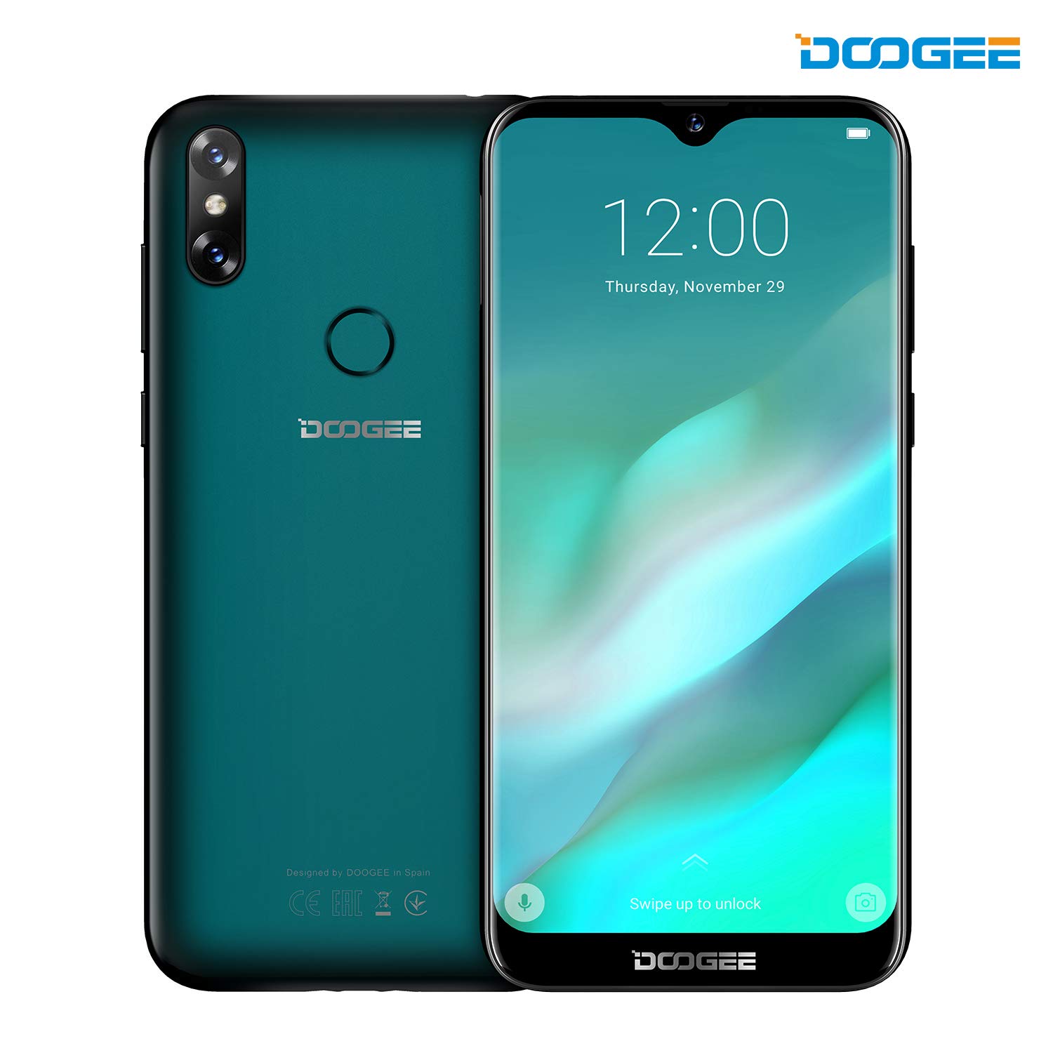 SIM Free Mobile Phones, DOOGEE Y8 Dual SIM Free Unlocked Phone, 4G AndroidTM 9 Smartphones (6.1