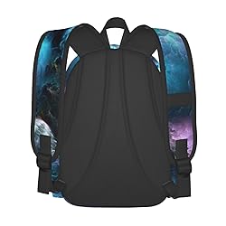 Muxxirt Daily Backpack Beautiful Galaxy Cyan nebula