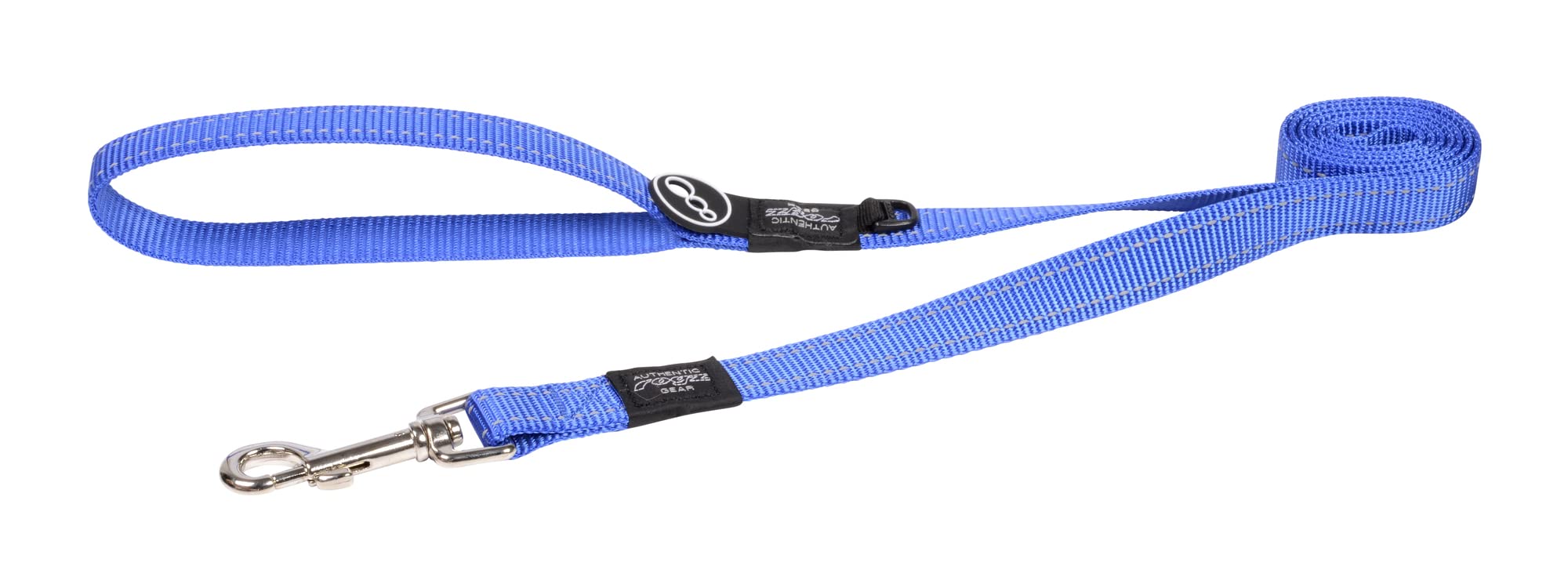 Reflective Dog Leash for Large Dogs, 3/4" wide, 6' long, Blue