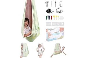 WILDKEN Sensory Swing Indoor Outdoor for Kids Adults, Therapy Swing Indoor 360° Swivel Hanger Cuddle Swing Outdoor Hammocks, Has Calming Effect On Child for Children with ADHD Sensory Integration