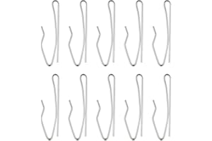 KILYMEZH Curtain Hooks Metal Curtain Header Tape Drapery Hooks for Curtains (22 Pack)