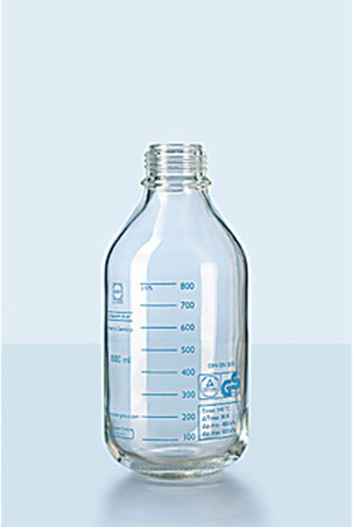 DURAN1175926 Pressure Plus & PU Coated GL45 Clear Lab Bottle, Clear, 500 ml (Pack of 10)