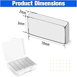 FINDMAG Strong Neodymium Magnets Bar 10x5x2 mm 50 Pack NiCuNi Coated view 2