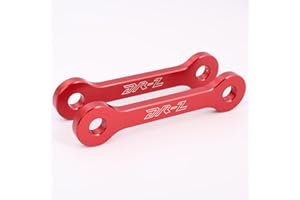 FTQYZDP Lowering Link Kit for DRZ400E/DRZ400S 2000-2023 | DRZ400SM 2005-2023 | KLX400R 2002-2004, Aluminum Rear Suspension Links Easy Bolt-On Installation to Lower Seat Height for Short Riders (Red)