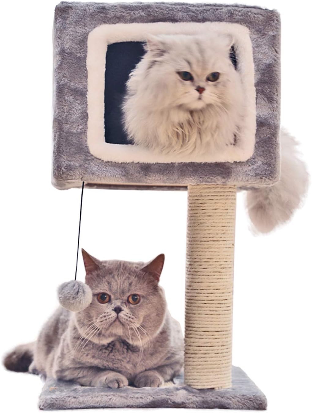 YUANZU Cat Climbing Frame Toy Double Door Cat Platform Cat Hole Cat Shelf