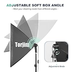 Torjim Softbox Photography Lighting Kit, 2Pcs 27" x