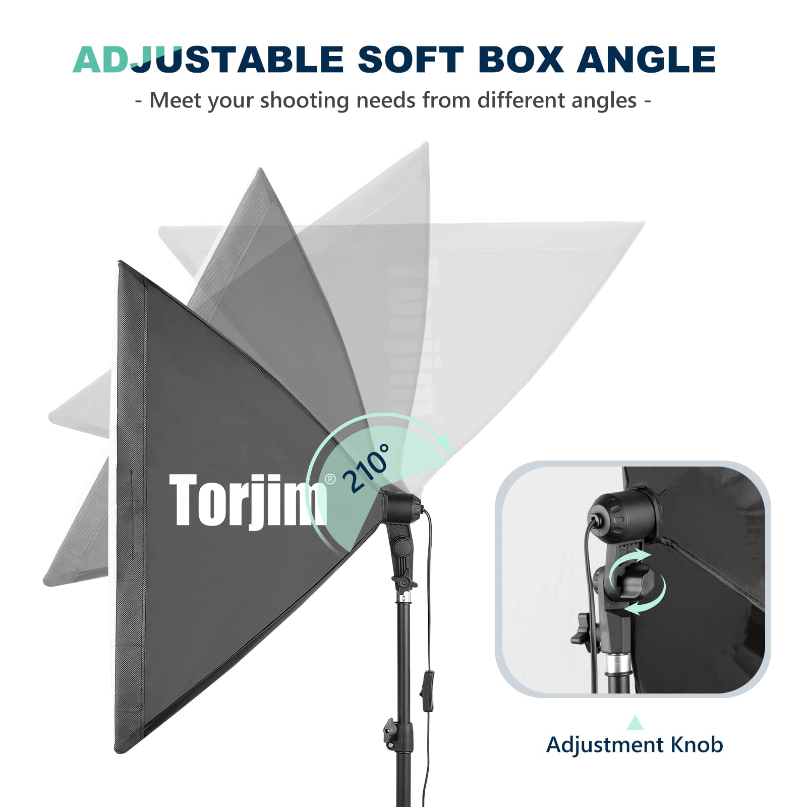 Torjim Softbox Photography Lighting Kit, 2Pcs 27