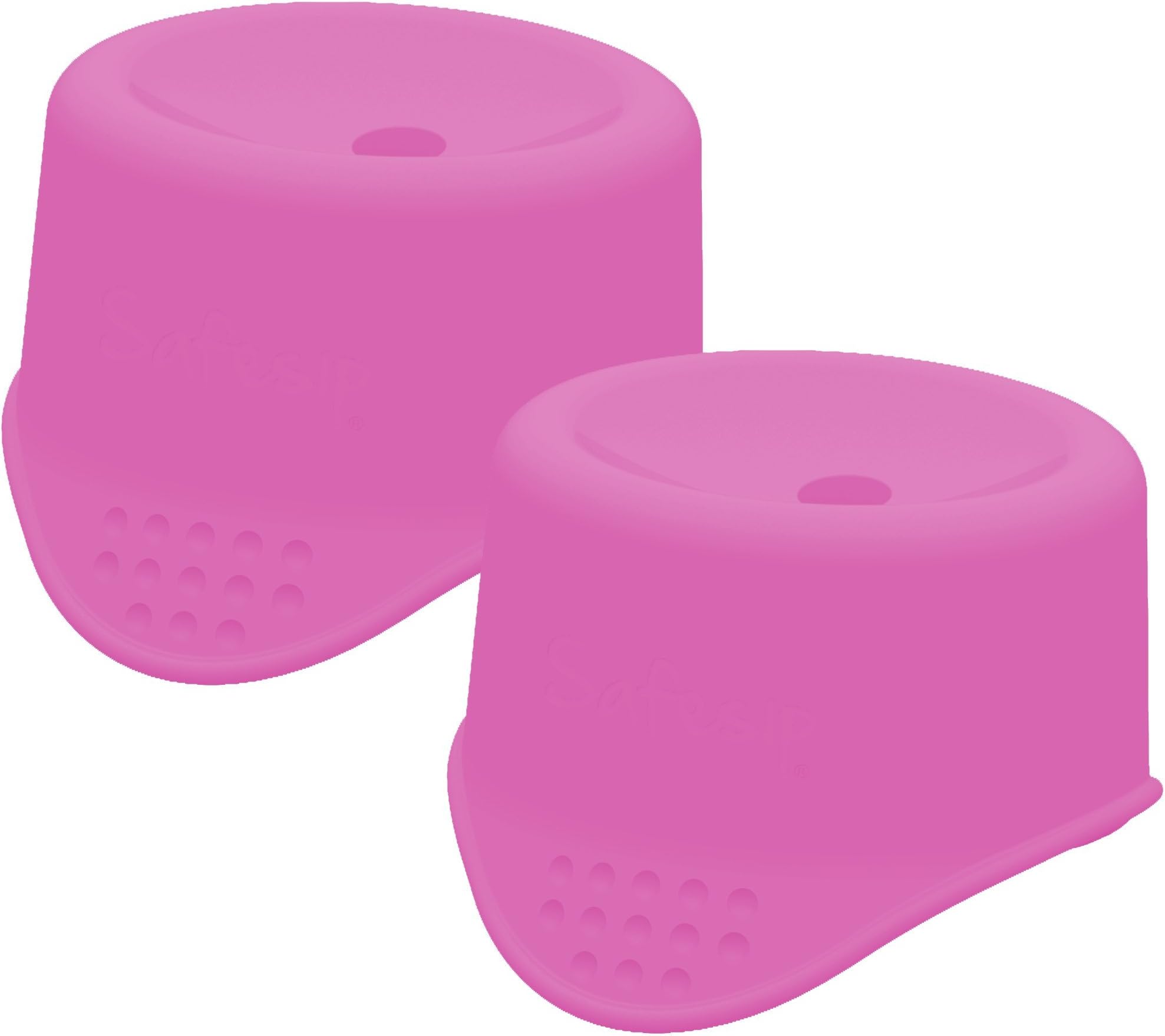SafeSip - the spill-free flexible drinking vessel cover (Pack of 2 Pink SafeSips)