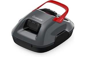 GOSVOR Cordless Robotic Pool Cleaner, Lasts 90 Min, Automatic Vacuum for Above-Ground Pools up to 860 Sq.ft, Portable, Self-Parking, Grey
