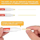 Sheryl&Rain 10 Pcs Tile Grout Pen White Replacement Nibs Anti-Grout view 3