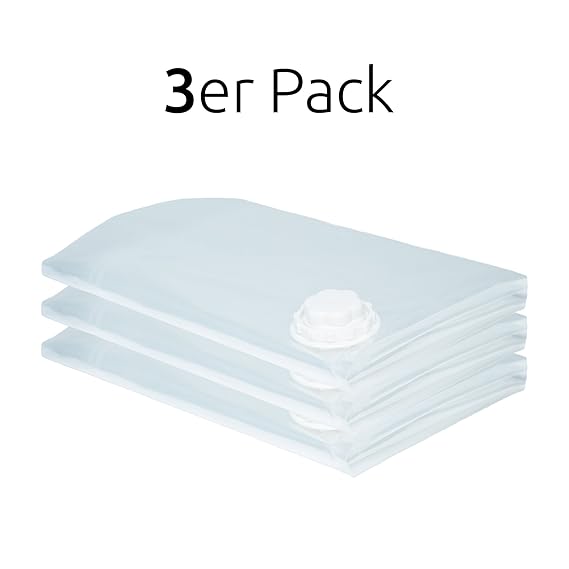 BonAura Vakuumbeutel für Kleidung und Bettdecken – Vakuum Aufbewahrungsbeutel Staubsauger 100x80