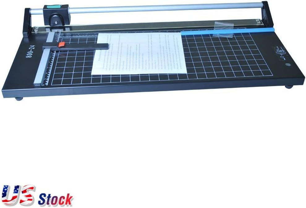 US Stock - 24 Inch Manual Precision Rotary Paper Trimmer, Sharp Photo Paper Cutter, Rotary Paper Cutter Trimmer : Office Products
