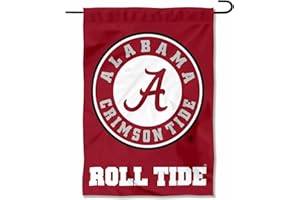 COLLEGE FLAGS & BANNERS CO. Alabama Crimson Tide Circle Logo Garden Flag