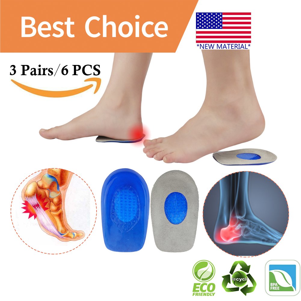 Plantillas De Silicona Para Espolón Protectores Talón Dolor Fascitis