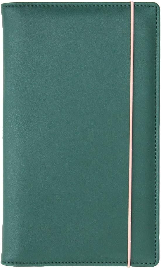 Travel Wallet Organiser - Green - Space for Passports, Boarding Passes, Card, Currency and a Pen