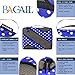 BAGAIL 6 Set Packing Cubes,3 Various Sizes Travel Luggage Packing Organizers(Blue Dot)