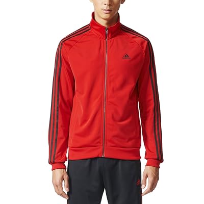 adidas Men&amp;#39;s Essentials 3-Stripe Tricotot Track Jacket