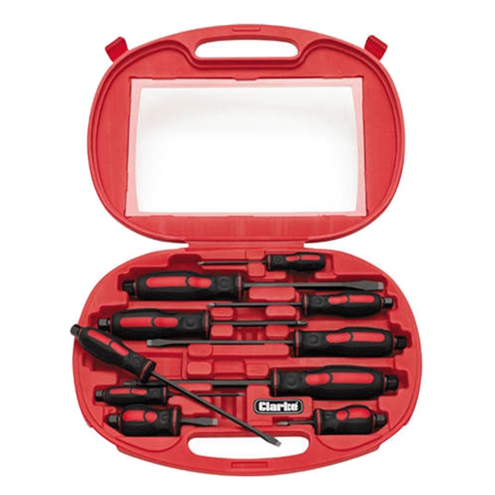 Clarke PRO122 10 Piece Pro Screwdriver Set