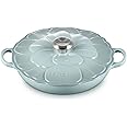 Le Creuset Signature Enameled Cast Iron Petal Braiser, 2.25qt., Sea Salt