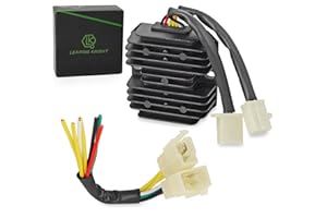 LK LEAPING KNIGHT LK DC GY6 Voltage Regulator Rectifier for GY6 125cc 150cc 180cc 200cc 11 Poles DC Magneto Stator Scooter Moped ATV Go Kart,7 Wires Regulator Rectifier with Plug