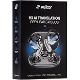 VELKOR AI Translation Earbuds Real Time, 144 Languages Translator Earbuds | Audifonos Traductores Ingl&eacute;s Espa&ntilde;ol, Translating Earbuds with Charging Case for Travel Business Learning, Bluetooth 6.1