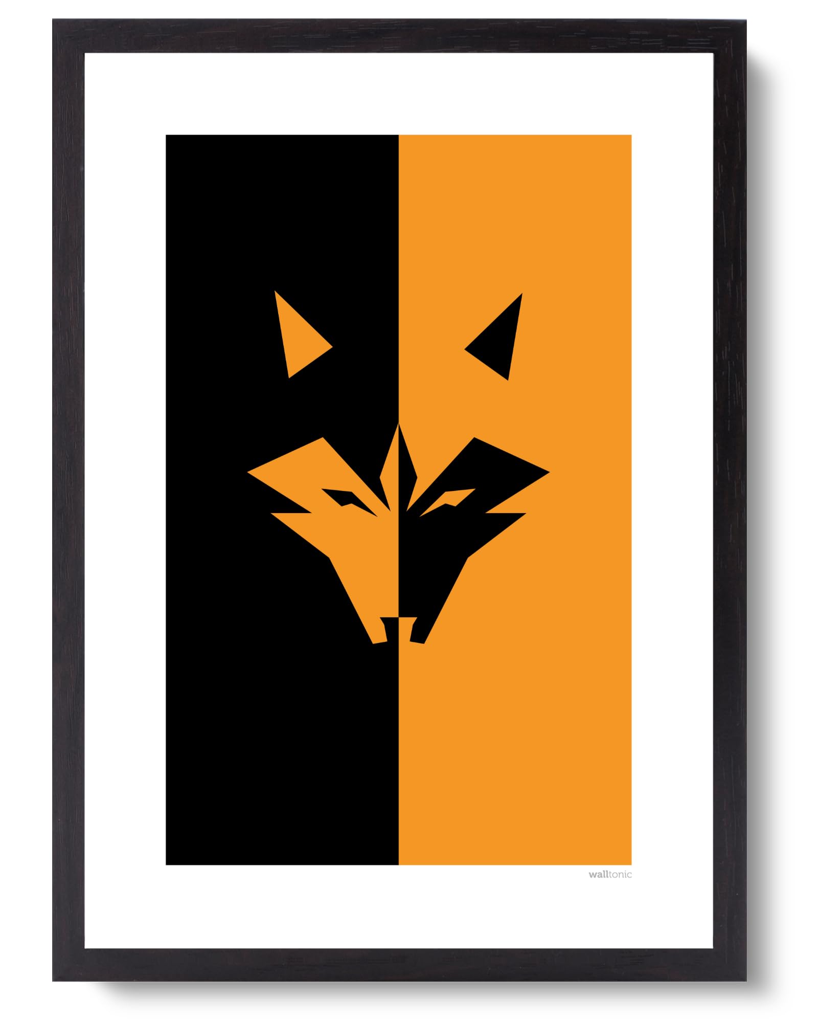 walltonic - Wolverhampton Wonderers FC Football Club Wolves Wall Art Print Poster Unframed A3 - British Design - Gift