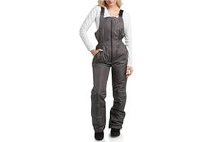 URBAN REPUBLIC Women's Insulated Snow Bib - Waterproof Winter Snowboarding Ski Overalls - Size Up for Ideal Fit (Sizes: S-XL)