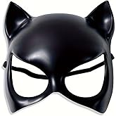 Dempiire Party Favors Makeup Party Accessory Feline Facepiece Captivating Costume Enhancer for Women Cosplay Halloween Party 9 (Black, 18X18X5CM)
