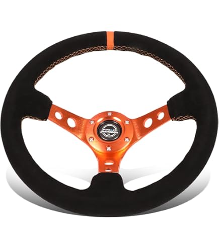 Momo DRF33BK1R Drifting Red 330 mm Leather Steering Wheel