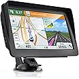 GPS Navigator for Car 2024 Latest 7-inch HD Touchscreen 256M-16GB Voice Turning Alert Speed Limit Red Light Warning Car GPS Navigation with Pre-Installed North America Maps Free Lifetime Updates