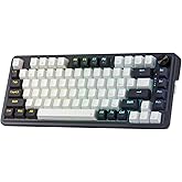 Redragon K673 PRO 75% Wireless Gasket RGB Gaming Keyboard, 3-Modes 81 Keys Compact Mechanical Keyboard Hot-Swap Socket, Dedic