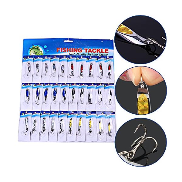 Sougayilang-Spinner-Spoon-Fishing-Lures-and-Baits-Pack-of-30pcs